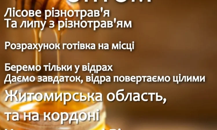 Куплю мед оптом в Хмельницком - фото № 1