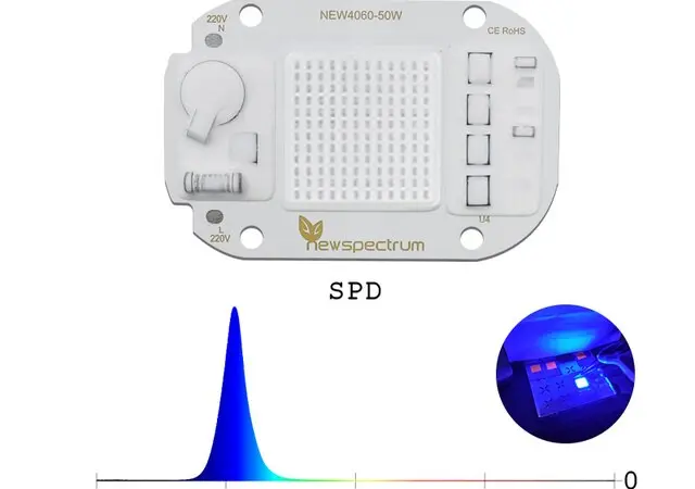Фитоматрица 30w 220v 450-480nm фитолампа фито светодиод синий для растений рассады цветов - фото № 3