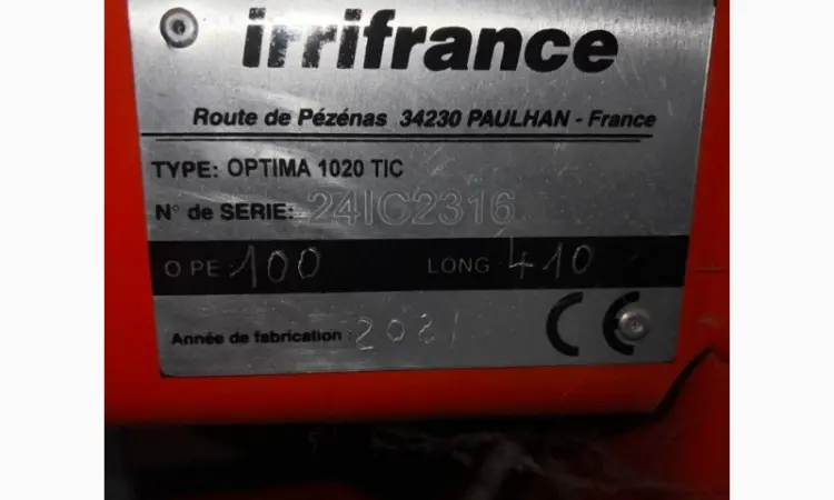 Дощувальної Машина Irrifrance Optima 1020 100/410 - фото № 6
