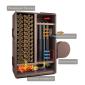 Твердотопливный пиролизный котел серии KFPV-100 от производителя - фото № 3