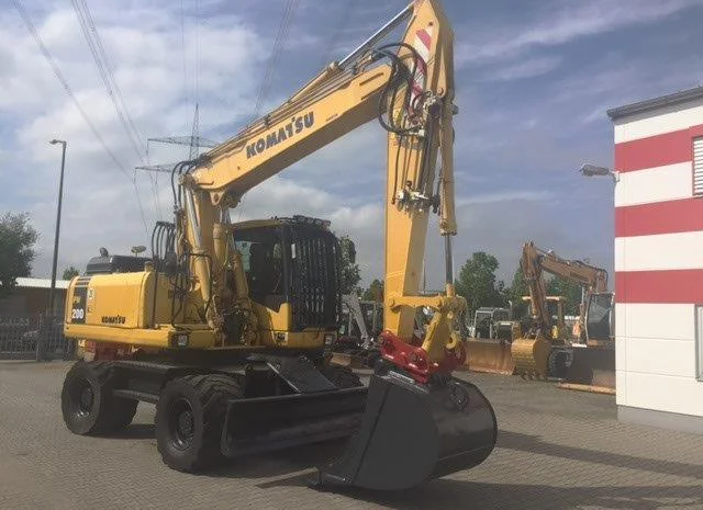 Колесный экскаватор Komatsu PW200- фото № 9
