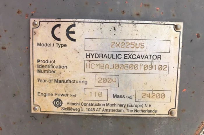 Гусеничный экскаватор Hitachi ZX 225 US LC- фото № 7