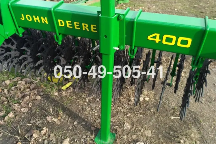 Цільнорамна ротаційна борона мотига JOHN DEERE 400 Джон Дір з тележкою- фото № 1