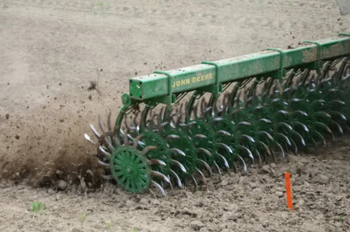 Цільнорамна ротаційна борона мотига JOHN DEERE 400 Джон Дір з тележкою- фото № 10