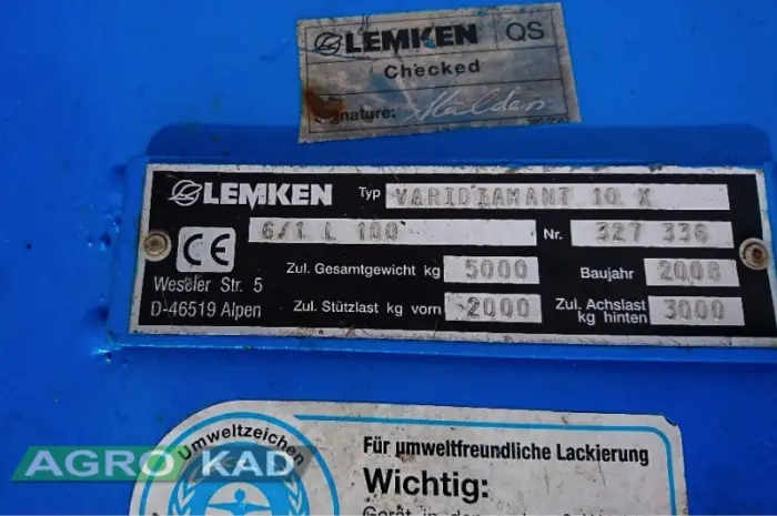 Плуг оборотный Lemken Vari Diamant 10X7- фото № 4