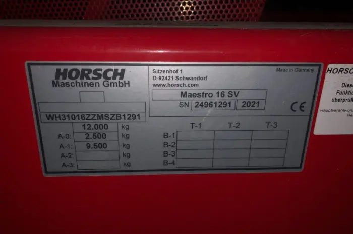 Посевной комплекс Horsch Maestro 16 SV 2021 года- фото № 11