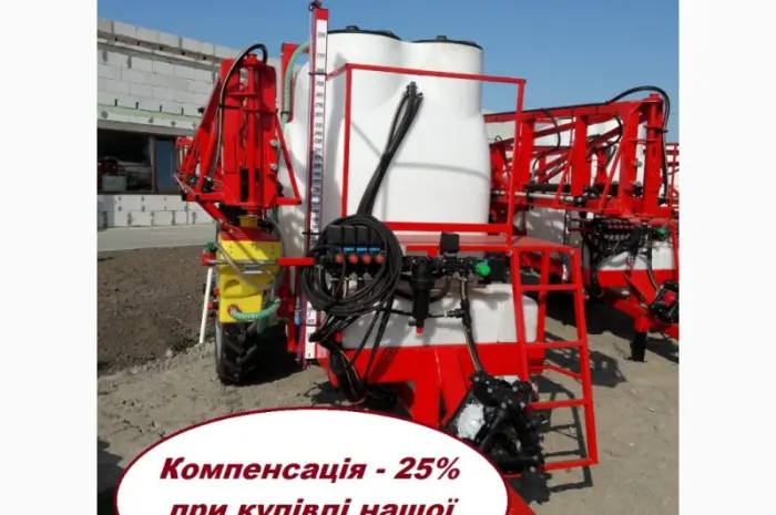 Обприскувач від виробника 3000 л штанга 18- фото № 1