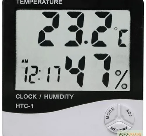 Цифровой термо-гигрометр HTC-1 для зернохранилищь (-20 C +60 C),  гигрометр (20%-80%RH)- фото № 2