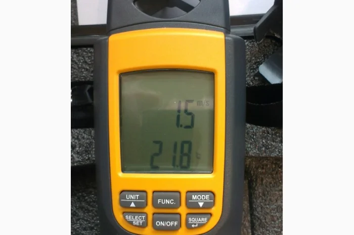 Анемометр SR8022 с функией измерения температуры и объёма воздушного потока (0.4-20 m/s)- фото № 5