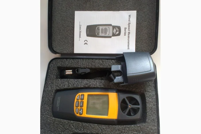 Анемометр SR8022 с функией измерения температуры и объёма воздушного потока (0.4-20 m/s)- фото № 6