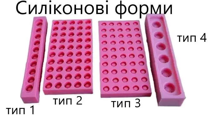 Силіконова форма для виготовлення воскових мисочок- фото № 1
