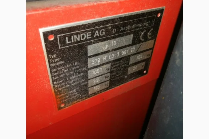Погрузчик штабелер электрический самоходный Linde L10 1000кг 3300мм- фото № 2