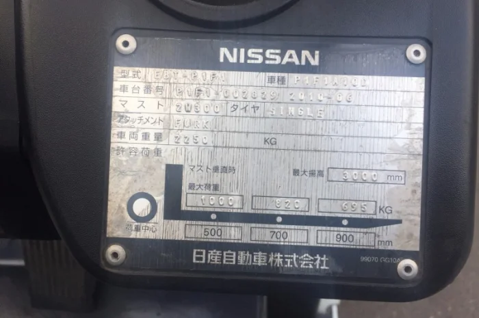 Вилочный погрузчик Nissan EBT-P1F1- фото № 7