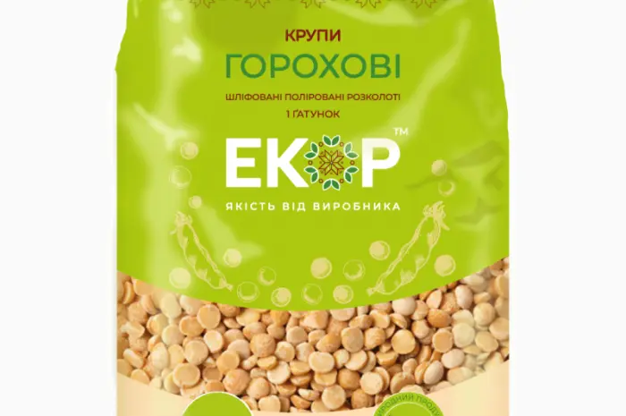 Крупы гороховые фасованные 1кг от производителя ТМ ЕКОР- фото № 1