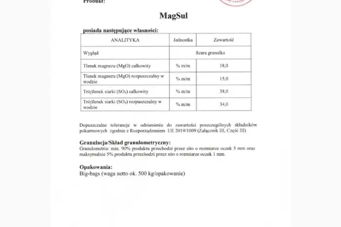 Сульфат магния Mg-S 18-38 (Гранула)- фото № 3