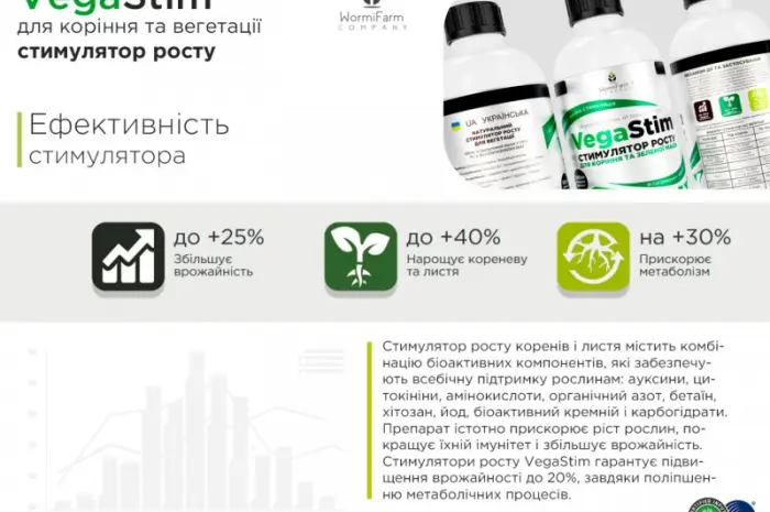 Стимулятор VegaStim, укоренитель для роста рассады - 0.1л, 0.5л, 1л- фото № 3