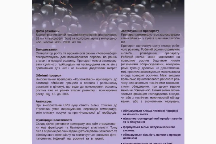 Стимулятор роста и урожайности ежевики «Колючкабери»- фото № 1