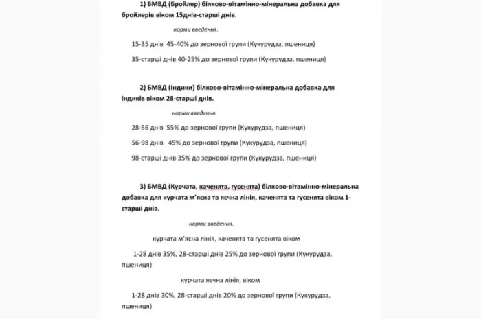 БМВД (Бройлер) 25кг белково-витаминно-минеральная 15дней-старше дней- фото № 2
