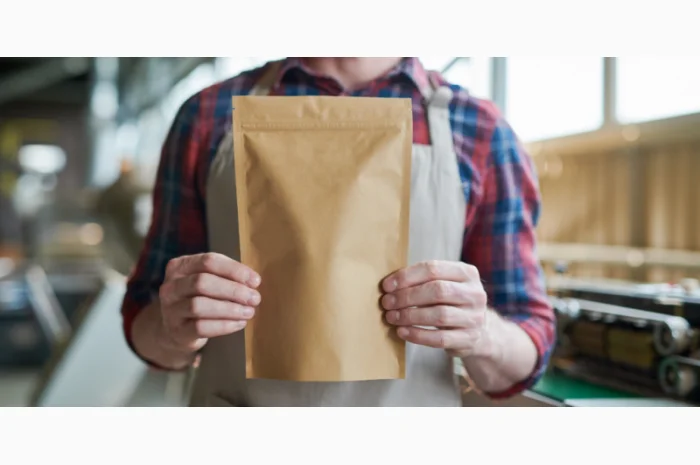 Дой-пак крафт із зіп-застібкою- фото № 1