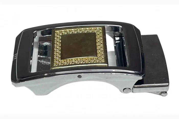 Пряжка затискач ремінна 35 мм., пряжка для ременя Нікель- фото № 4