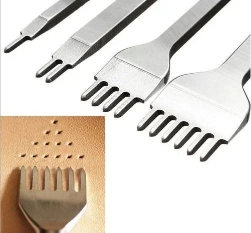 Пробойники шаговые для кожи 4 мм набор 4 штуки- фото № 2