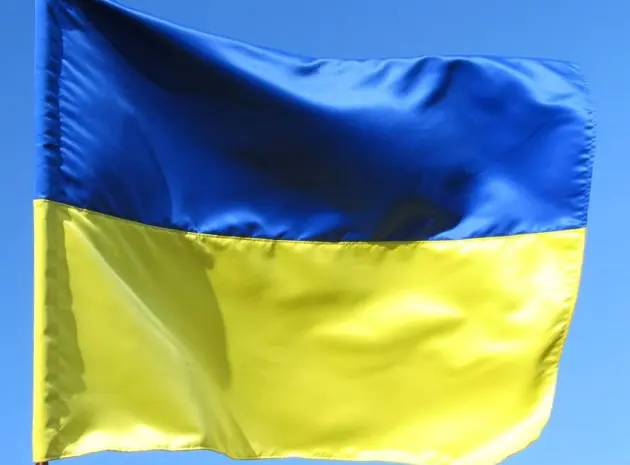 Флаг Украины атласный- фото № 4