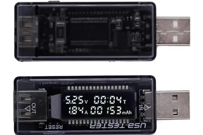 USB Тестер Keweisi KWS-V20 амперметр вольтметр вимірювач ємності акумулятор- фото № 5