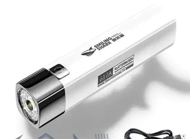 LED Кишеньковий Ліхтарик на акумуляторі Smiling Shark 617 з USB- фото № 2