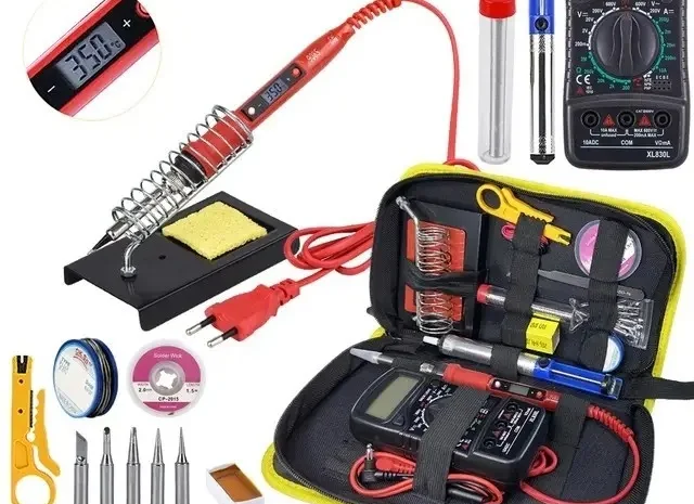 Набір інструментів для паяння 18 в 1 паяльник JCD908S 80W- фото № 1