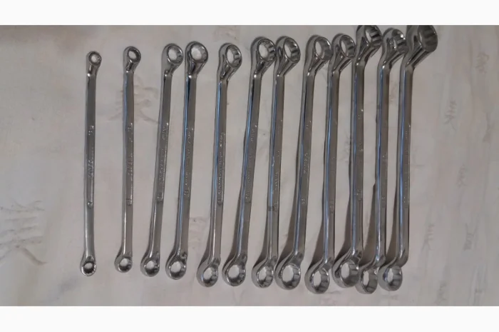 Набор ключей накидных изогнутых 12 шт 6-32 KINZO Голандия профи- фото № 5