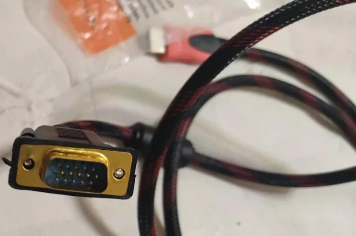 Высокоскоростной позолоченный усиленный кабель GBX HDMI-VGA- фото № 2