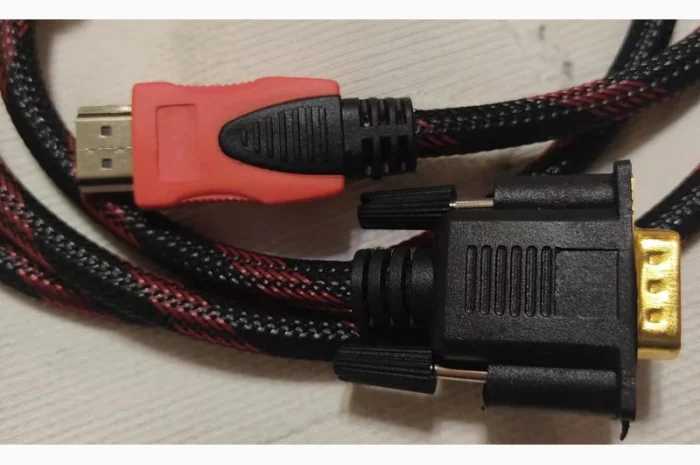 Высокоскоростной позолоченный усиленный кабель GBX HDMI-VGA- фото № 4