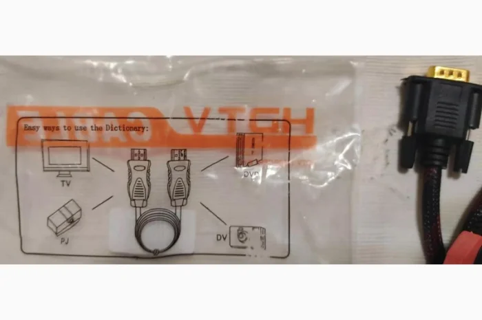 Высокоскоростной позолоченный усиленный кабель GBX HDMI-VGA- фото № 5