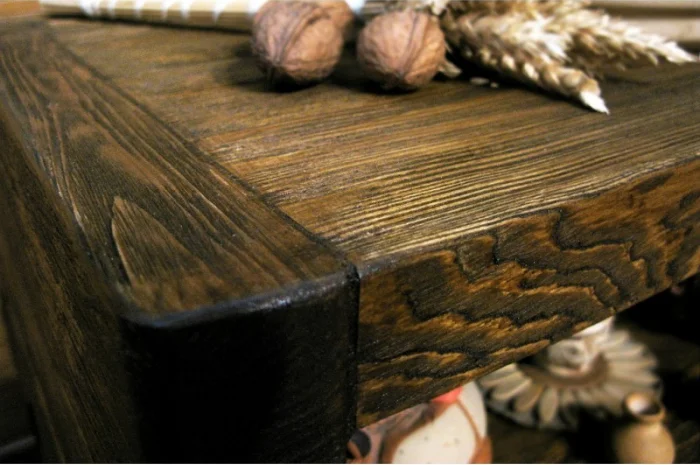 Состаривание дерева, браширование, Киев, Украина. Ящики для цветов, тумбы, подставки- фото № 1