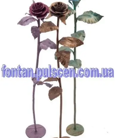 Кованые розы необычный подарок для девушки на новый год 8 марта Кованая роза- фото № 2
