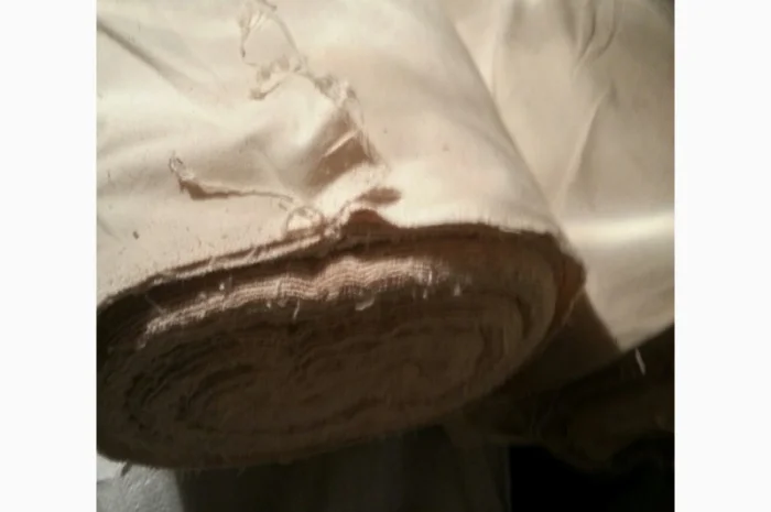 Ткань x/б портяночная времен СССР в рулонаx- фото № 2