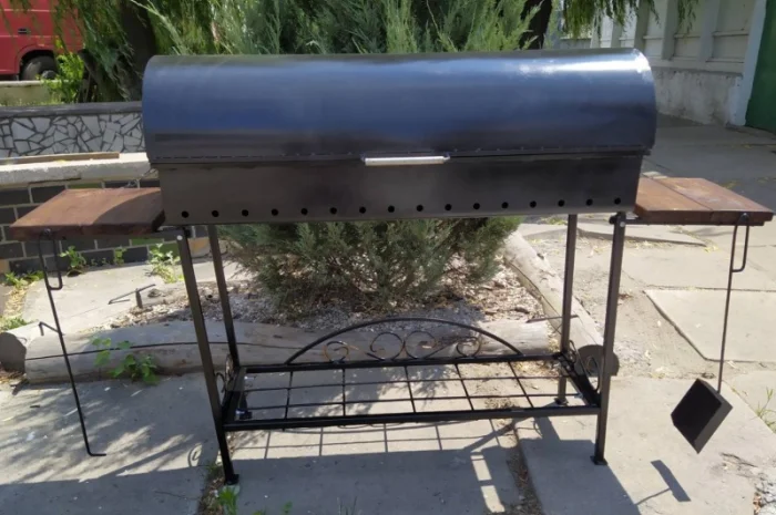 Мангал - Идея Для Подарка. Металл 5 мм. Высота 80 см- фото № 4