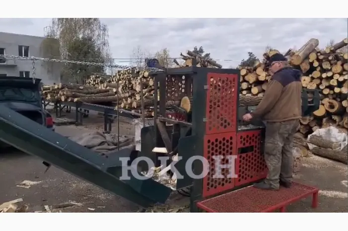 Пилоколун - комплекс для заготовки дров с подающей эстакадой бревен- фото № 1