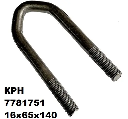 Велика скоба тримача КРН - 16х65х140- фото № 1