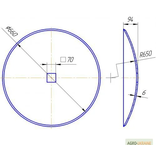 Диск бороны ДМТ Деметра, диски борони Деметра, купити диски борін у виробника в Україні- фото № 2