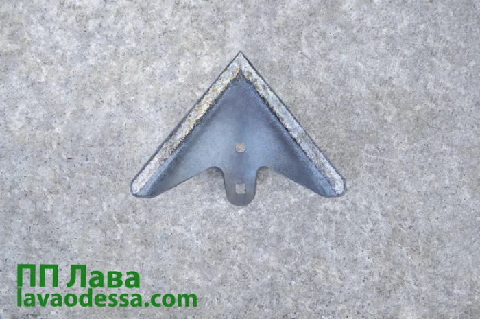 Лапа культиватора КПС 5.3 (220 мм) наплавлена Одеська геометрія- фото № 2