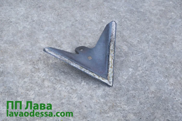 Лапа культиватора КПС 5.3 (220 мм) наплавлена Одеська геометрія- фото № 3