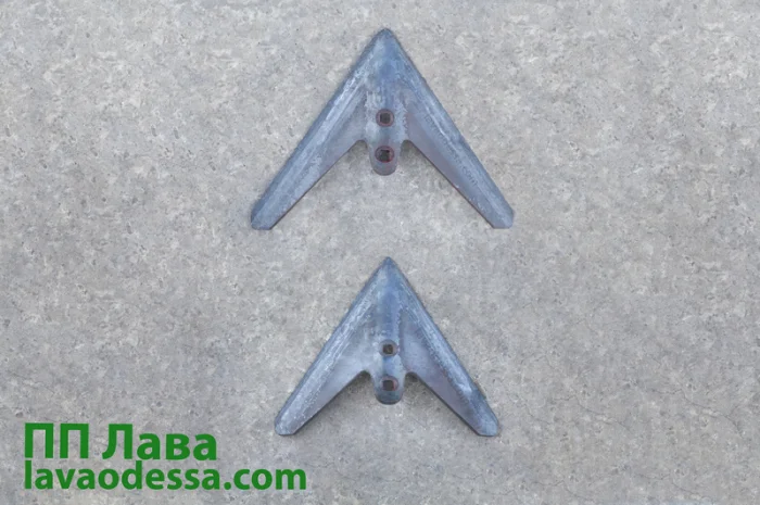 Лапа культиватора КПС 5.5 (330 мм) наплавлена Одеська геометрія- фото № 4