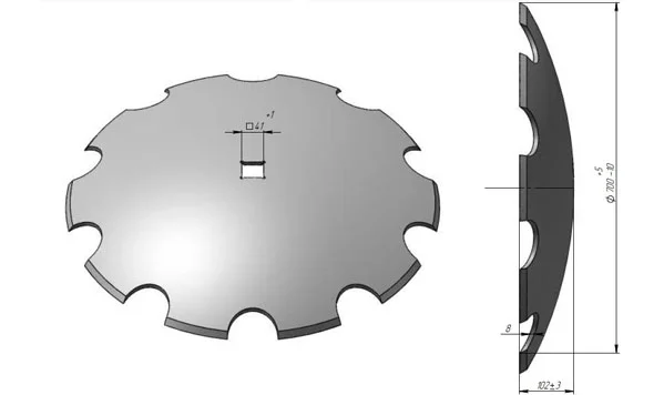Диск бороны бгр 4, 2 солоха/бдвп краснянка (ромашка)- фото № 1