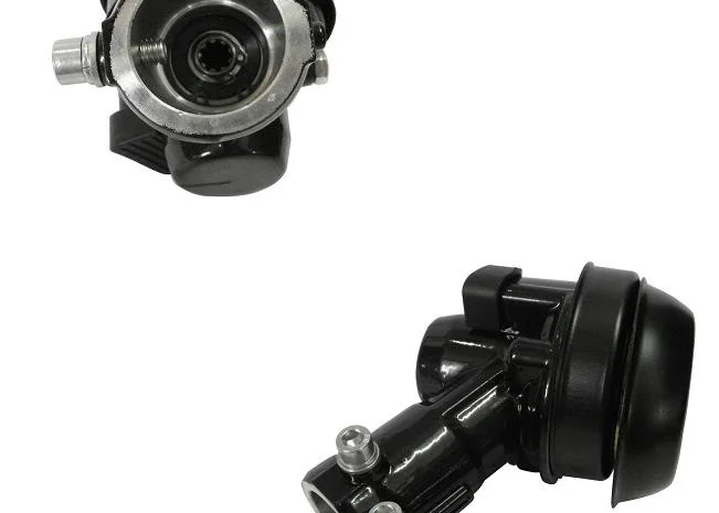 Редуктор (d=28 мм, 9 шлицов) (черный, с кнопкой) мотокосы Vitals 40/44, код 178859SL- фото № 1