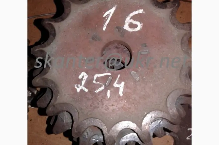Звездочка зірочка крок t=25.4 зуб =16- фото № 1