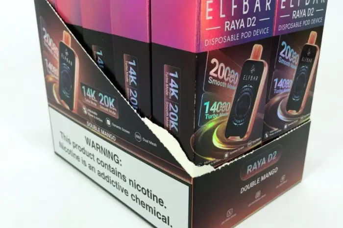 Електрона сигарета ElfBar Raya 20000 тяг •Подвійне Манго•- фото № 2