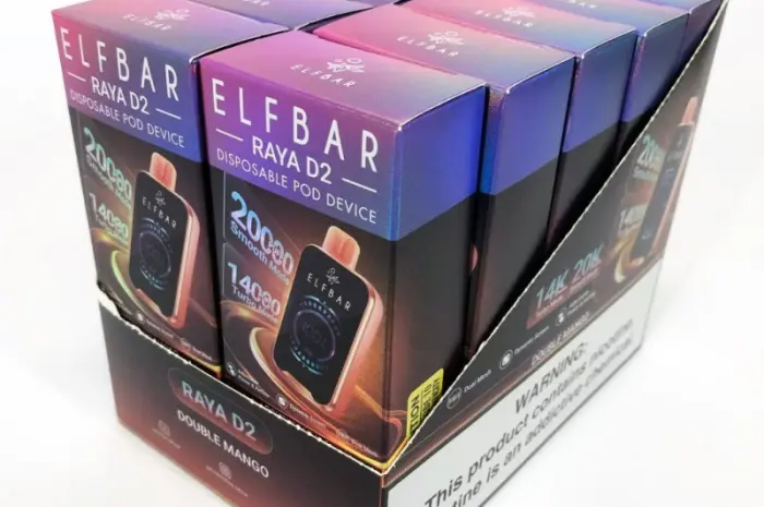 Електрона сигарета ElfBar Raya 20000 тяг •Подвійне Манго•- фото № 4