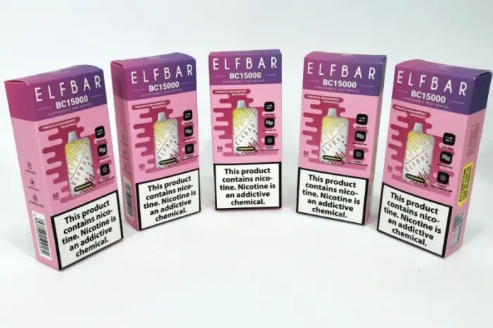 Э-сигарета ELF BAR 5% 15000 тяг, Ананас Драконовий фрукт Грейпфрут- фото № 3