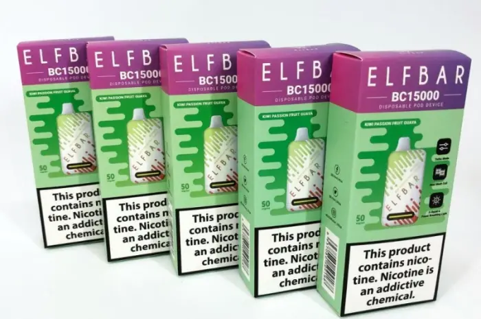Э-сигарета ELF BAR 5% 15000 тяг, Киви Маракуйя Гуава- фото № 2
